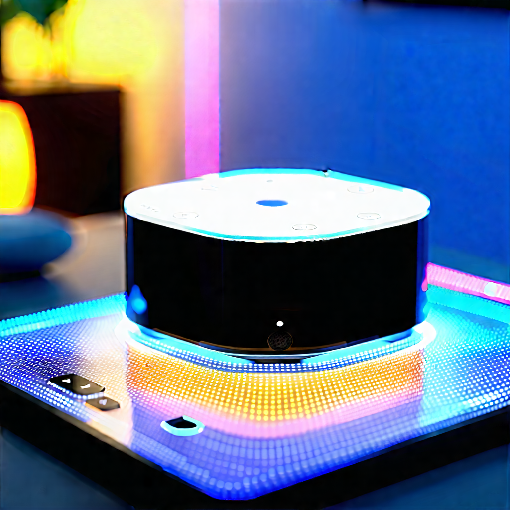 Smart Home Device With User Interface With Black White