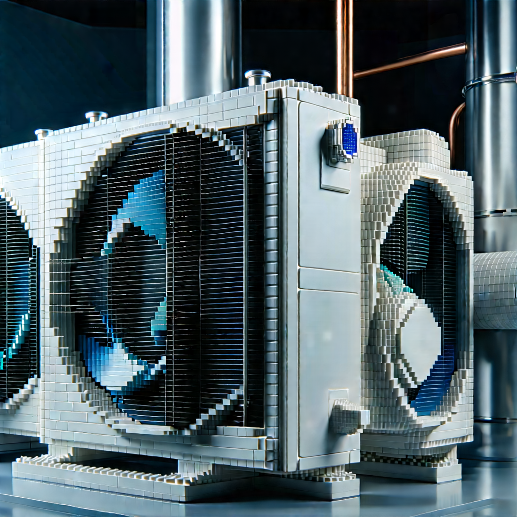 Close-up of cooling system