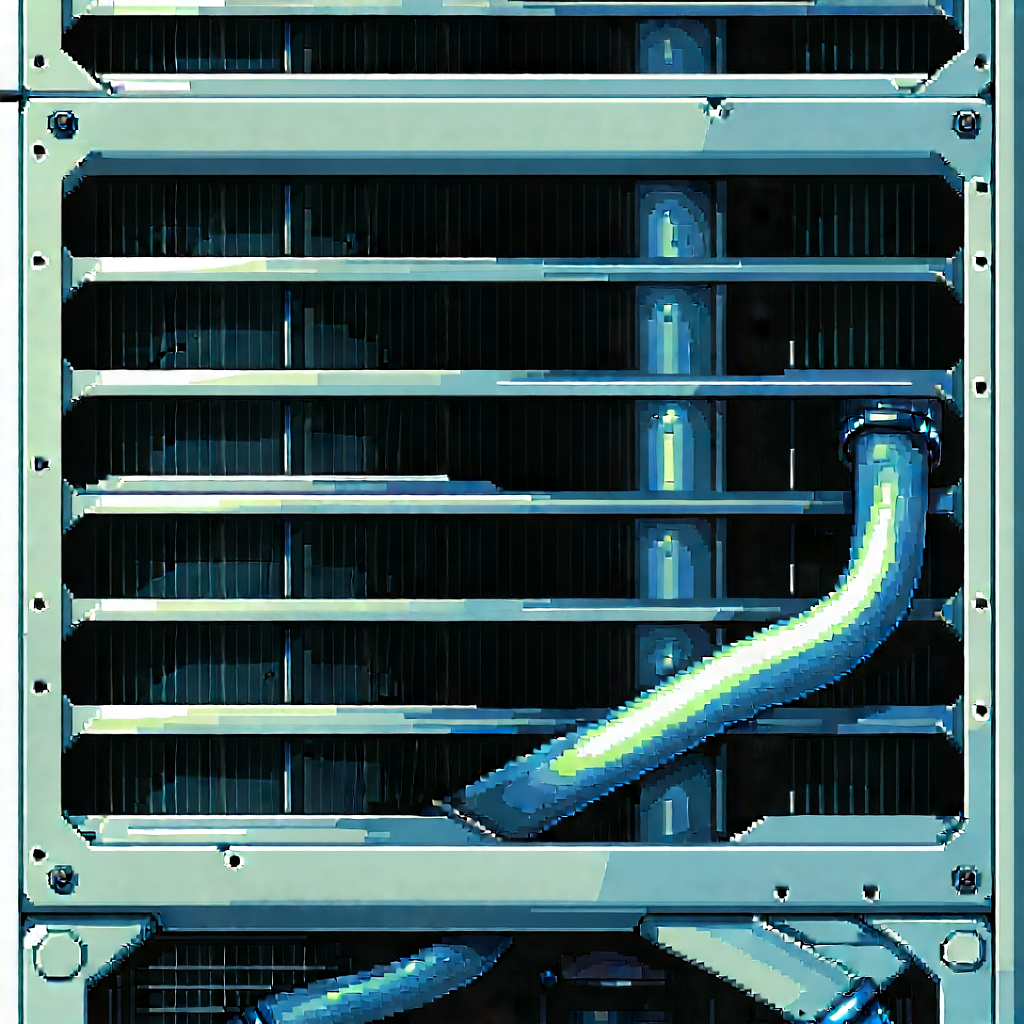 Close-up of cooling system