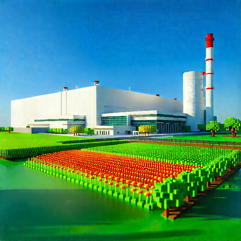 Agricultural Technology In Modern Laboratory With Large Building