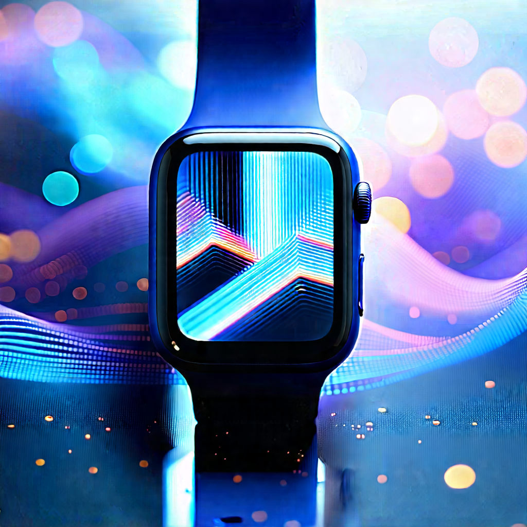 Smart Watch With Streaming Content With Blue Watch