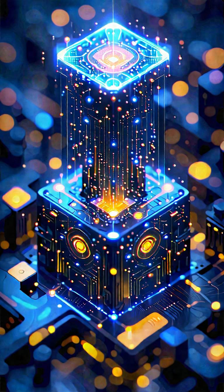 Blockchain Network Visualization With Image, There