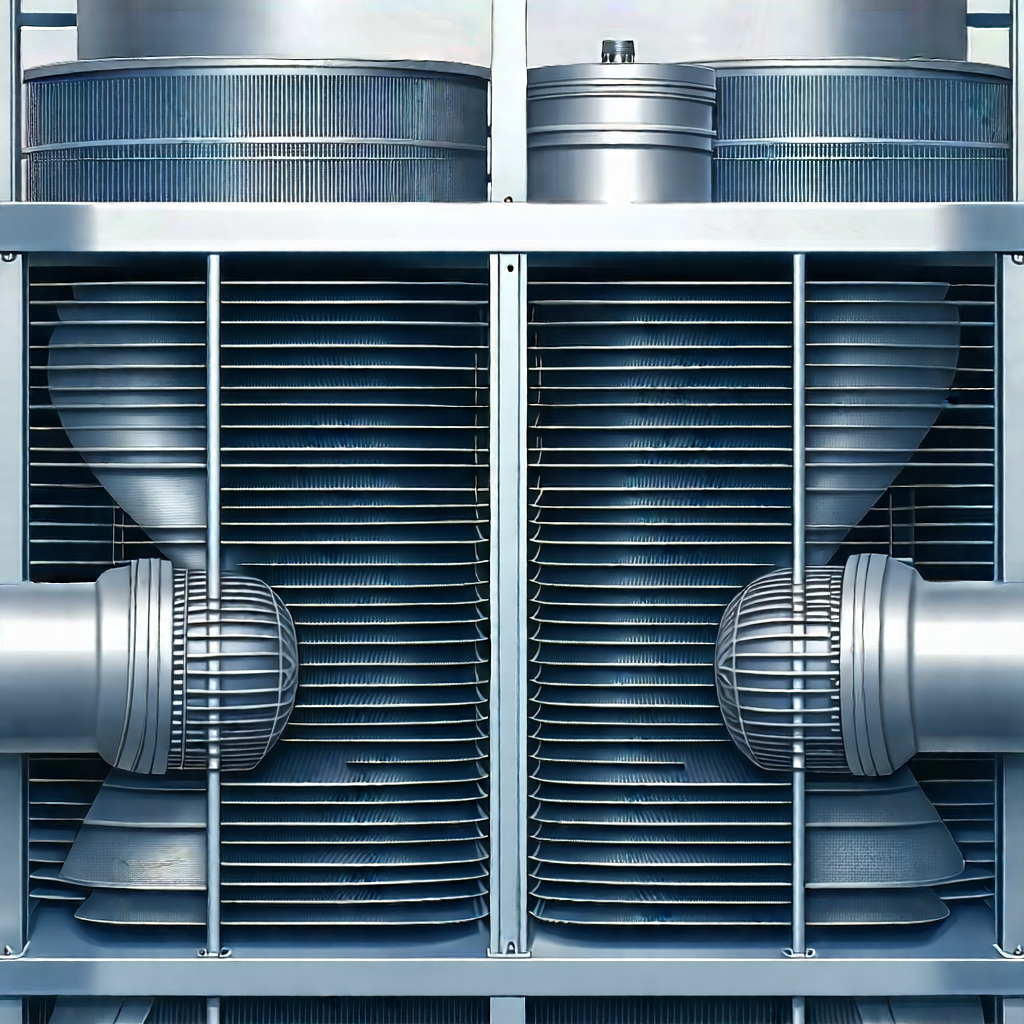 Close-up of cooling system