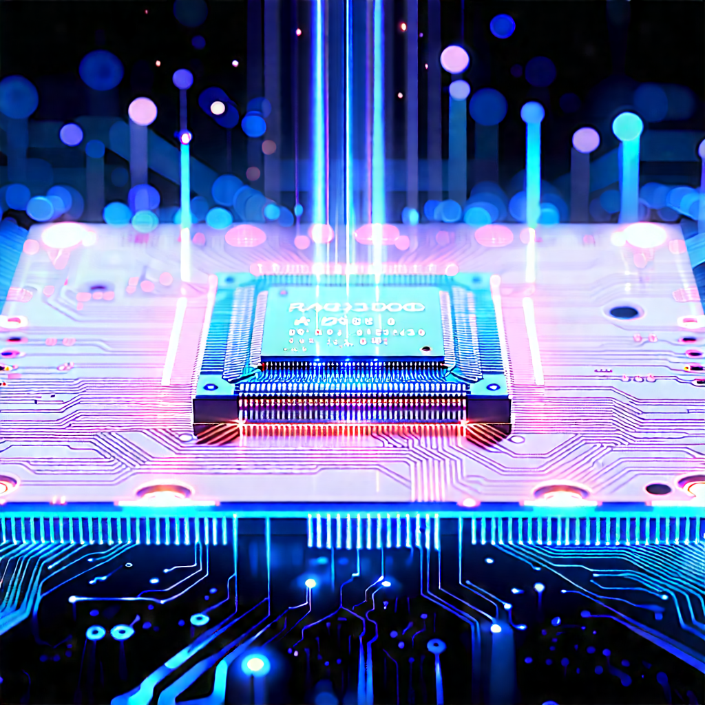 Microchip with holographic projection