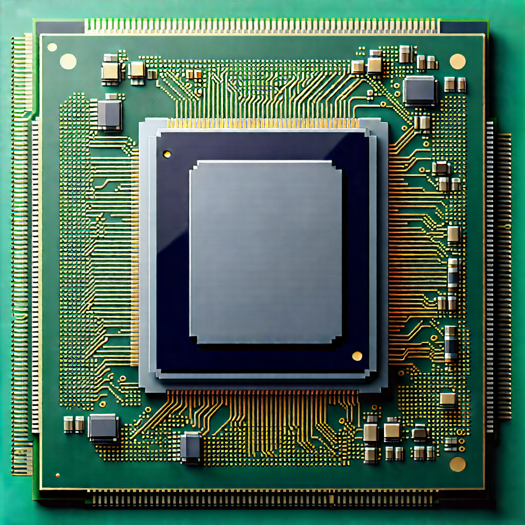 Close-up of microprocessor