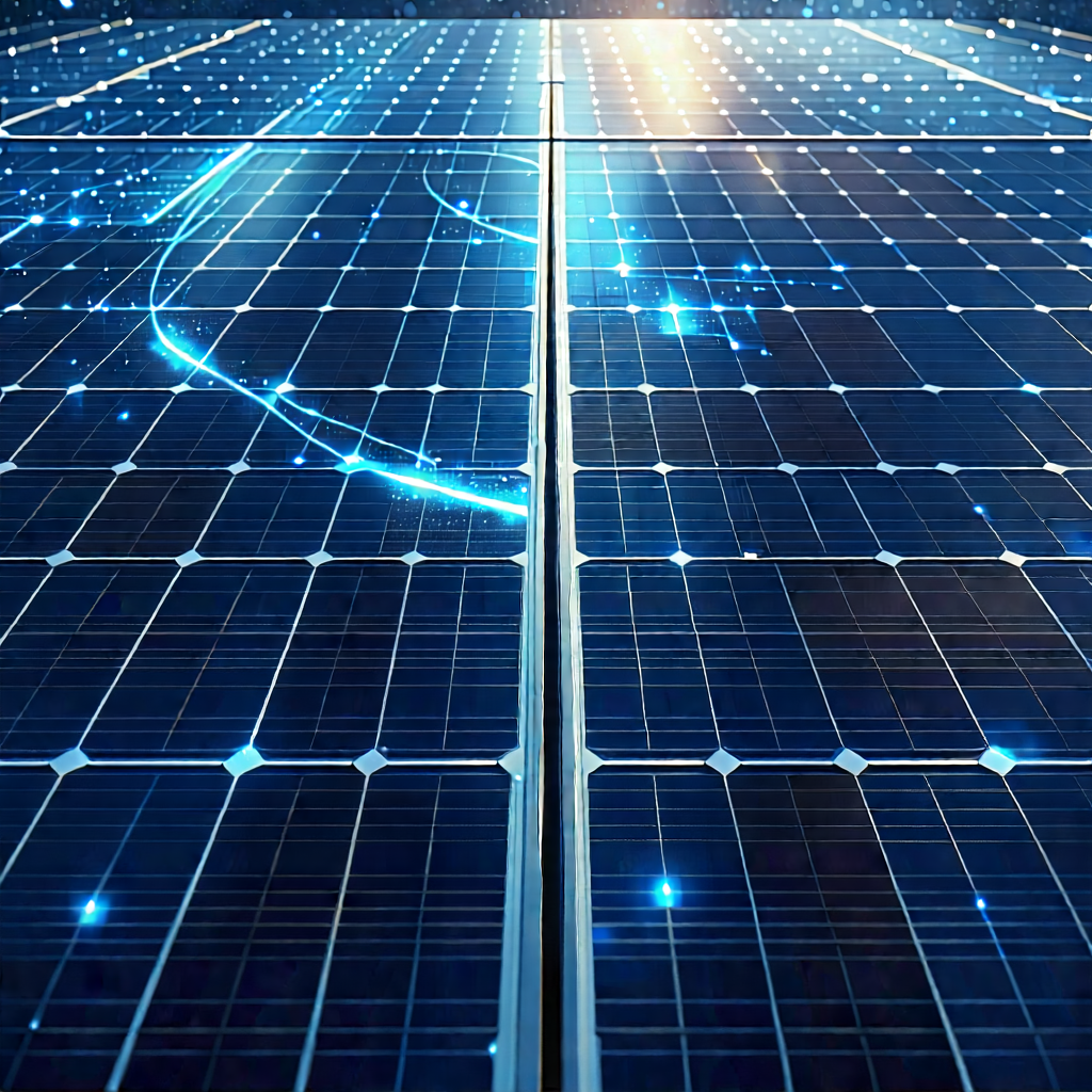 Solar Panel With Data Streams With Large Solar