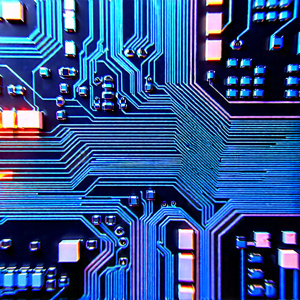 Close-up of electronic circuit