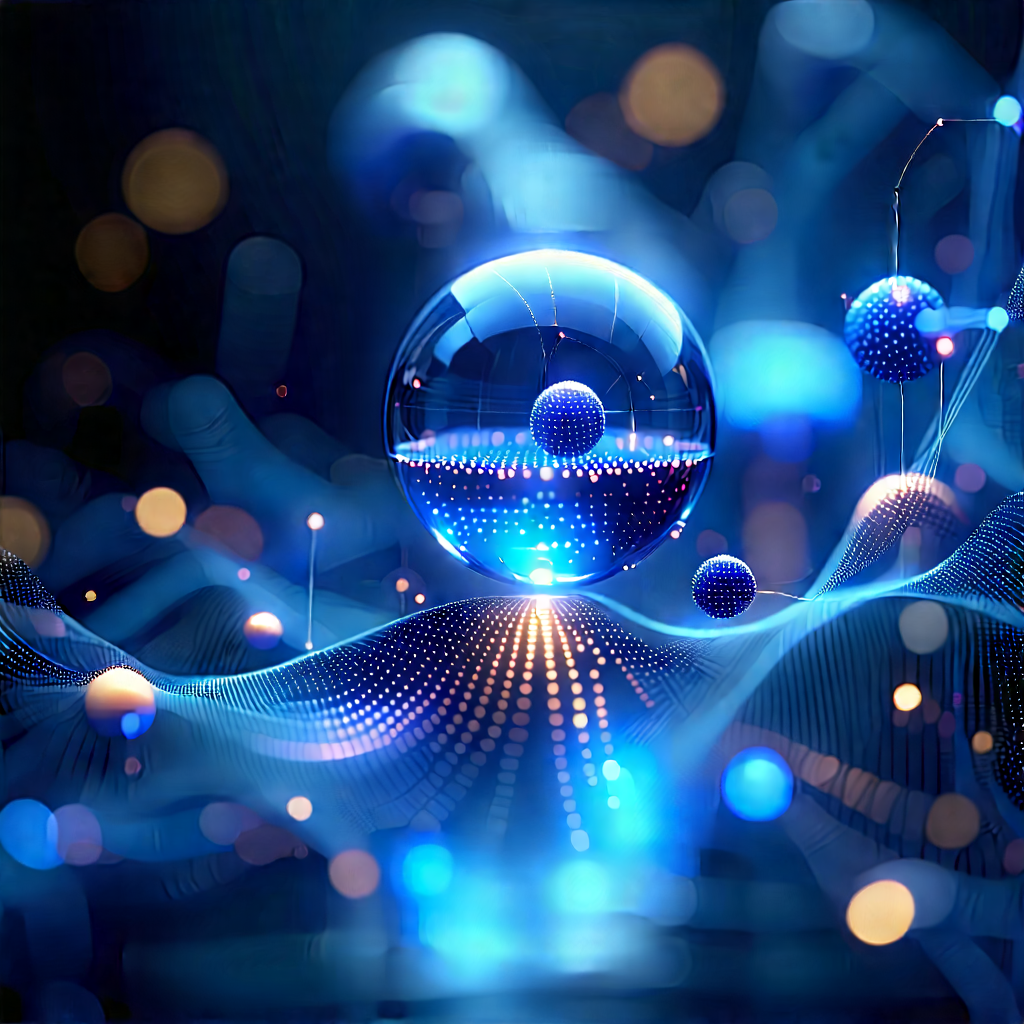 Innovative Medical Technology Design With Blue, Glowing
