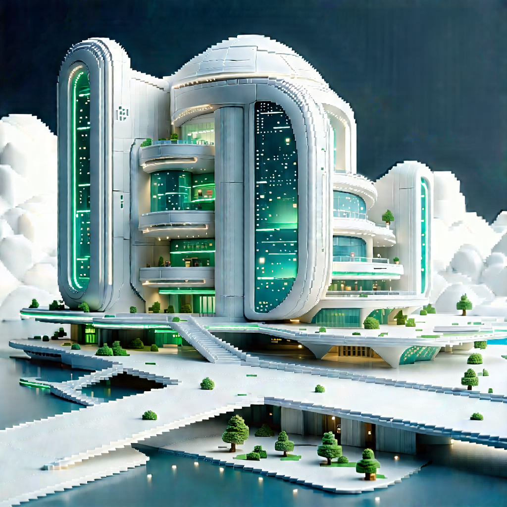 Futuristic Innovation Hub With Computer-generated (cgi)