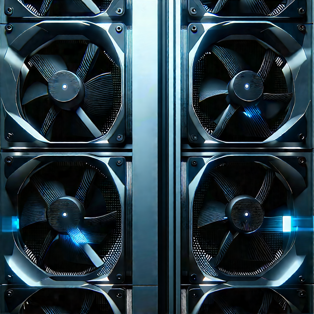 Close-up of cooling system