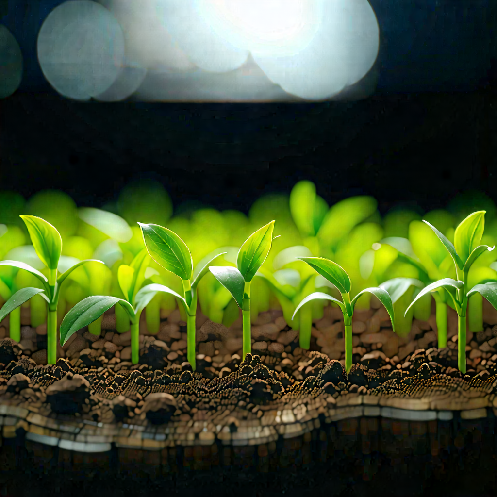 Agricultural Technology In Tech Office With Image, There