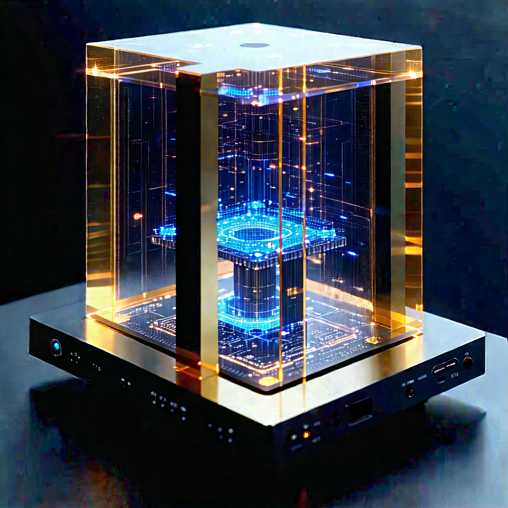 Quantum computer with laser scanning