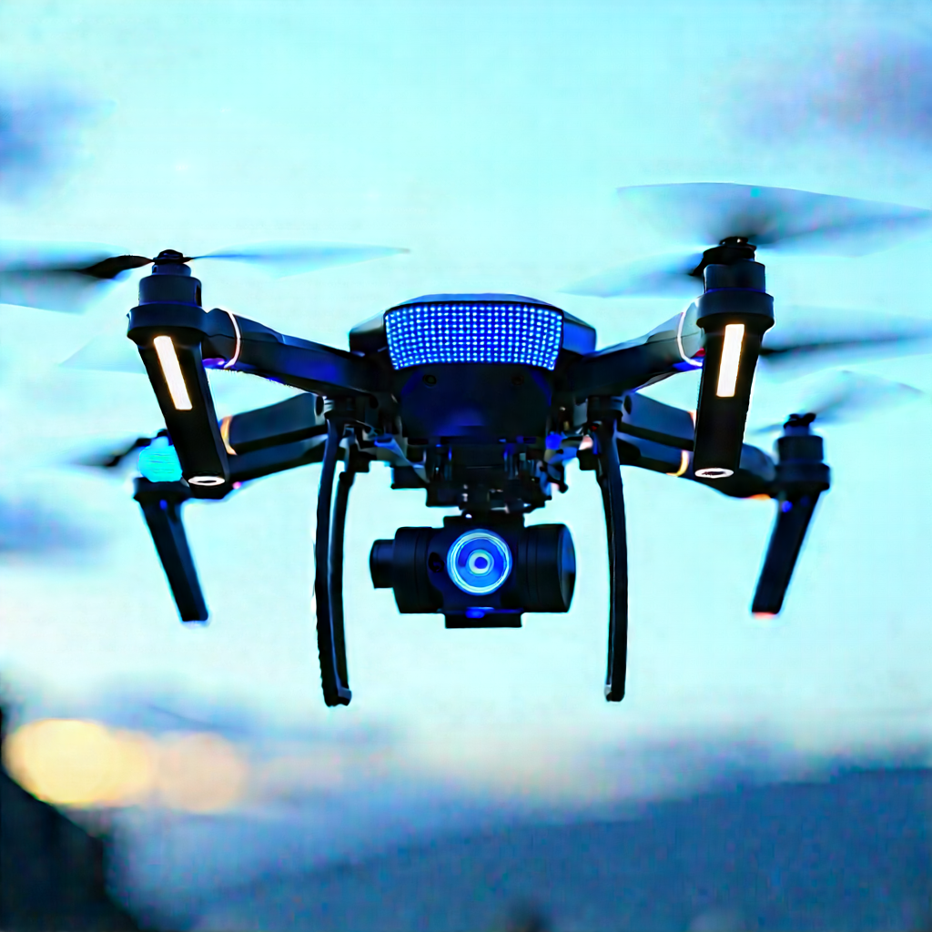 Drone with holographic display