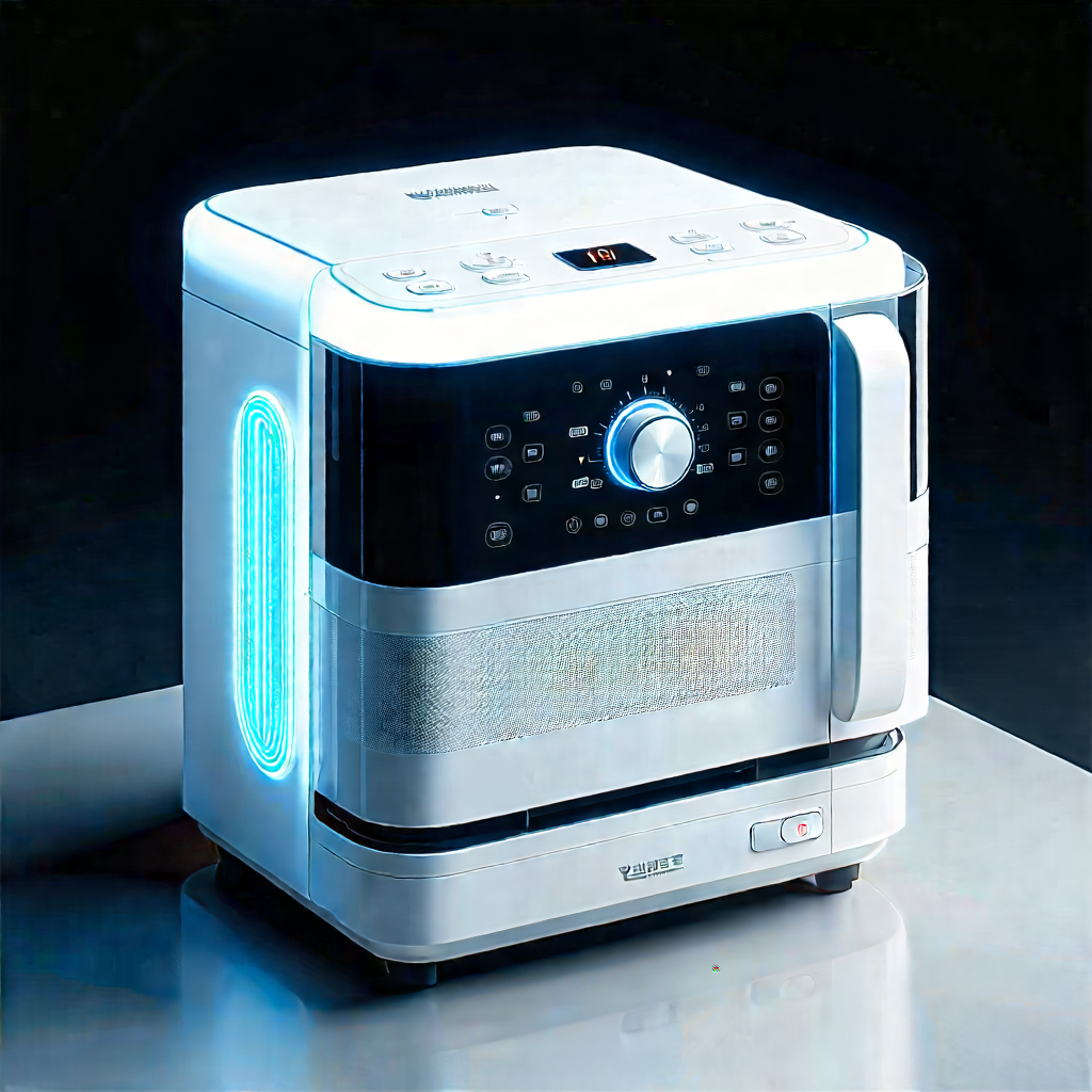 Innovative Smart Appliance Design With White Microwave