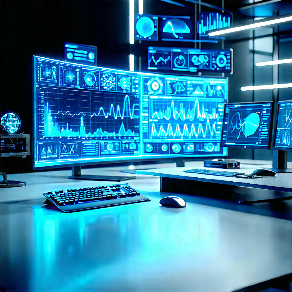Healthcare Technology In Tech Office With Image, There