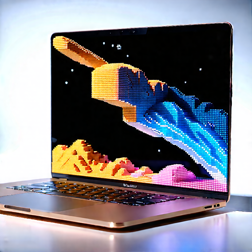 Laptop With Holographic Display With Laptop Computer