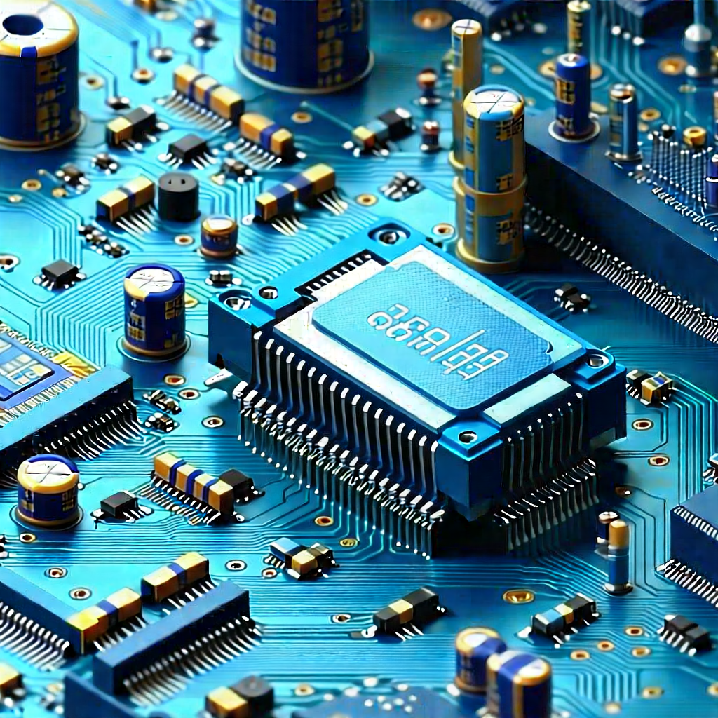 Close-up of electronic circuit
