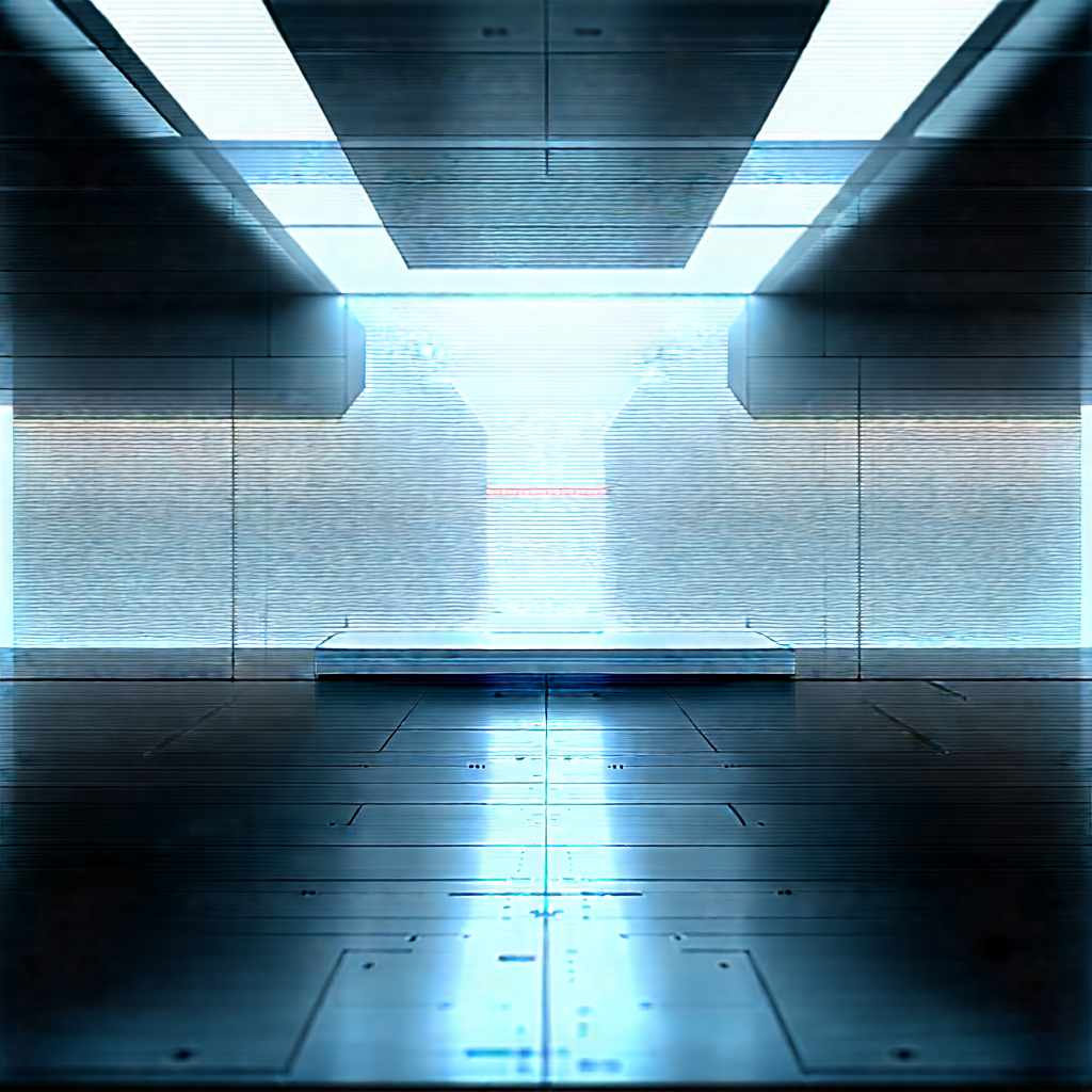 Futuristic Research Laboratory With Image, There
