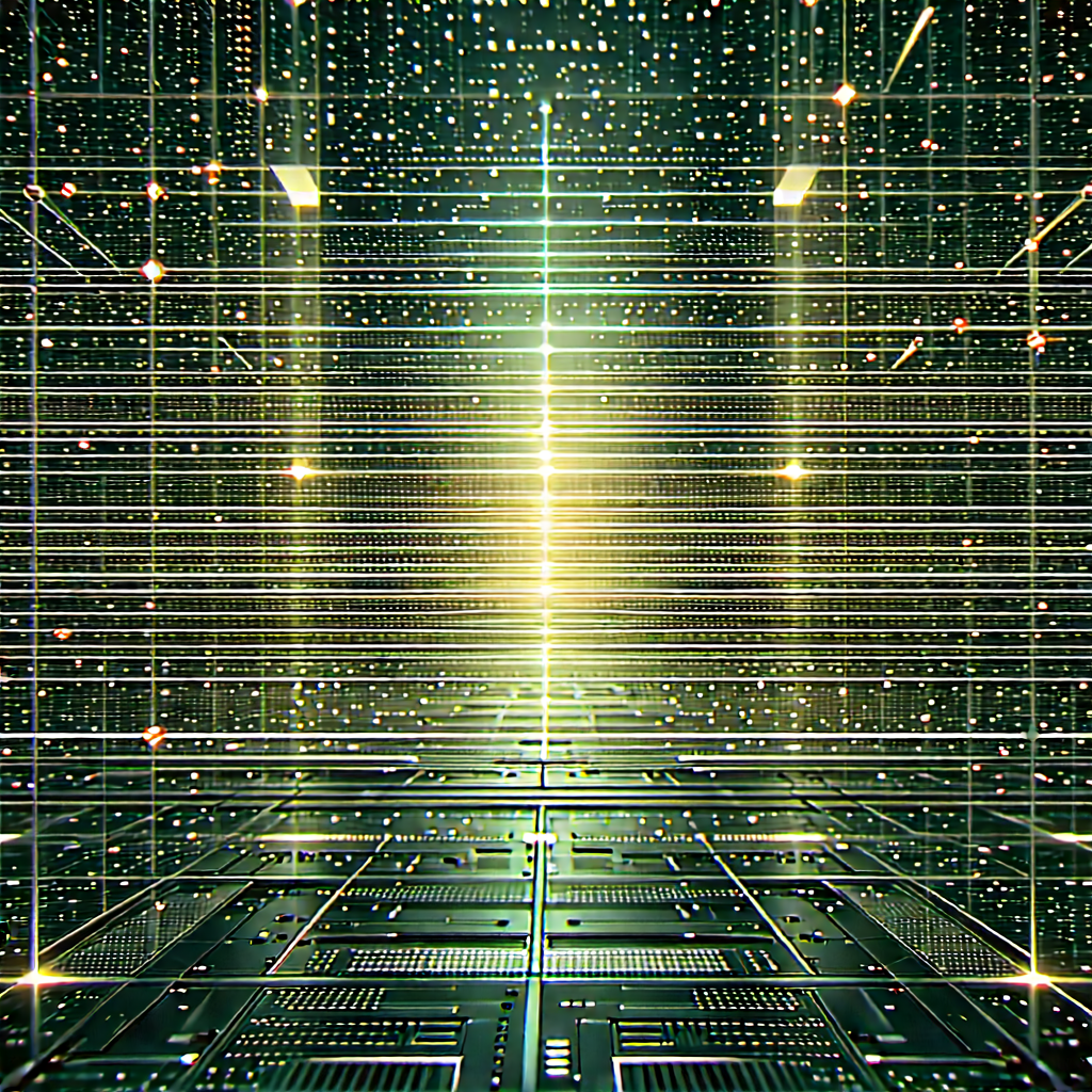 Close-up of sensor array