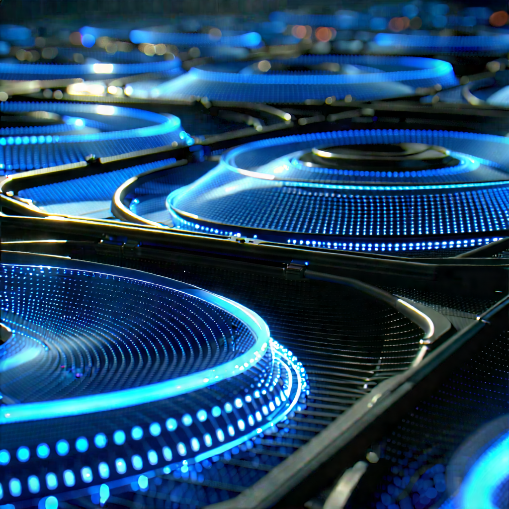 Close-up of cooling system
