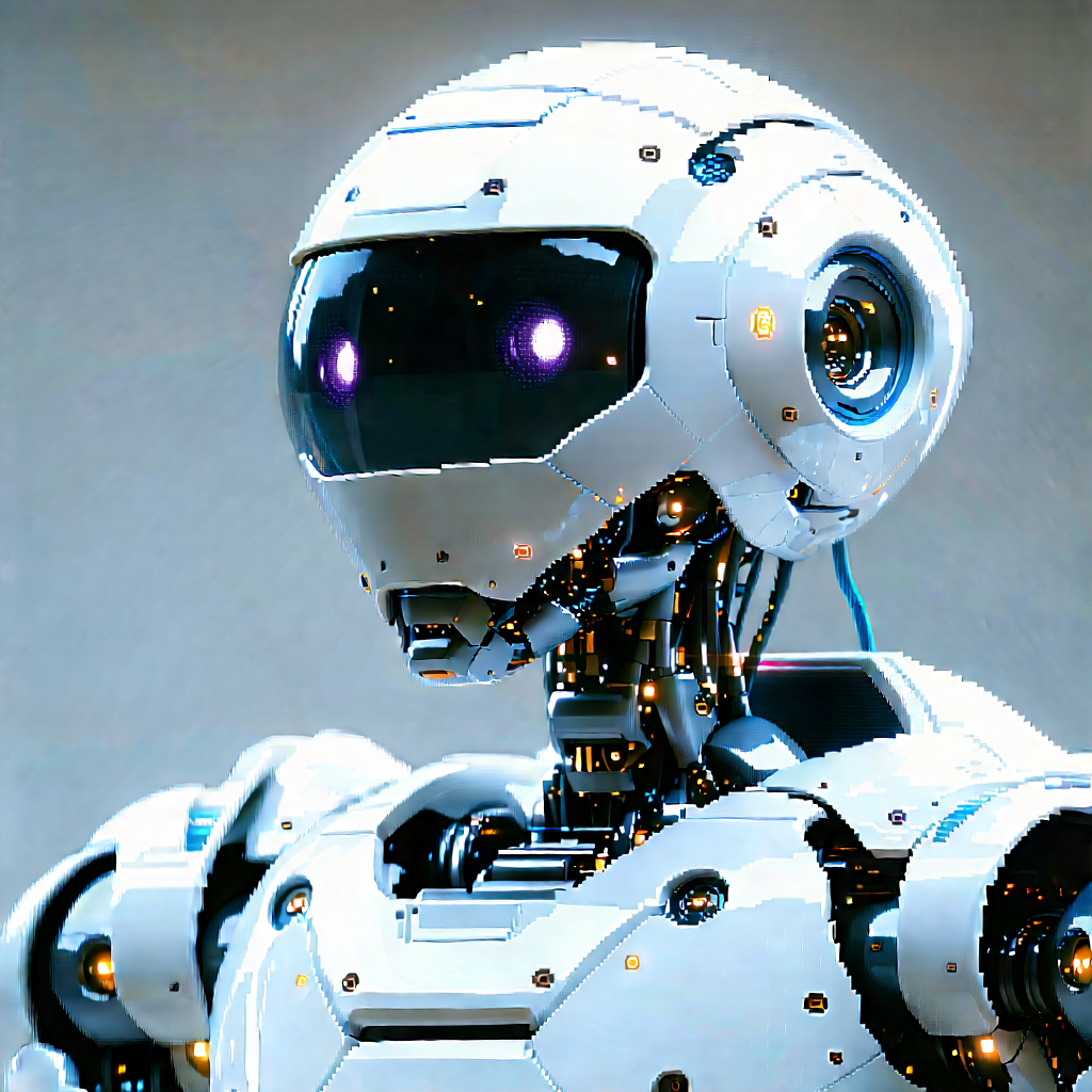 Robot with laser scanning