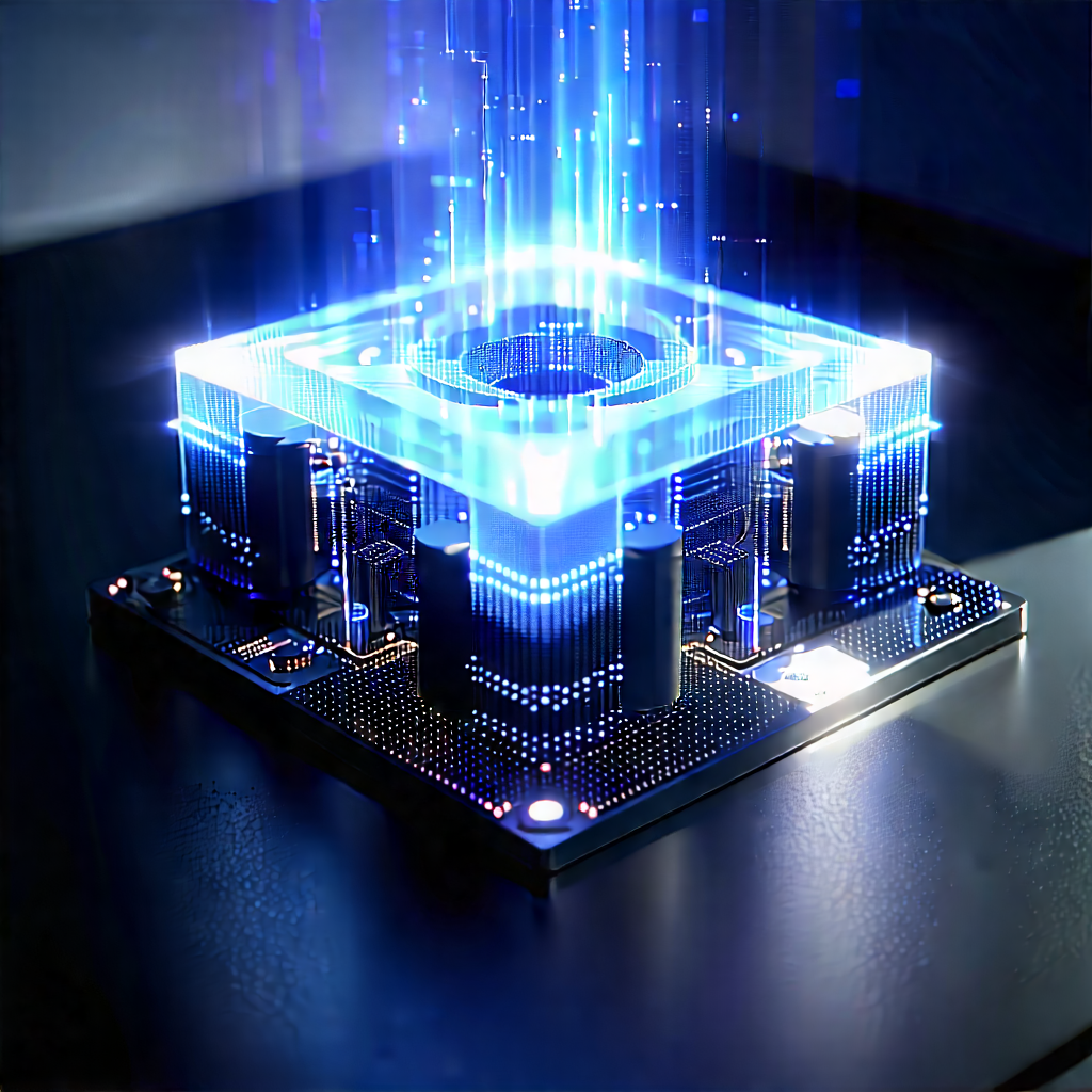 Quantum computer with holographic projection
