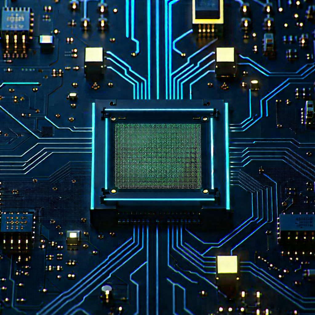 Close-up of sensor array