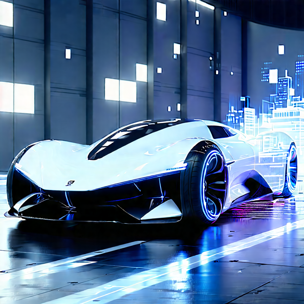 Innovative Electric Vehicle Design With White Sports