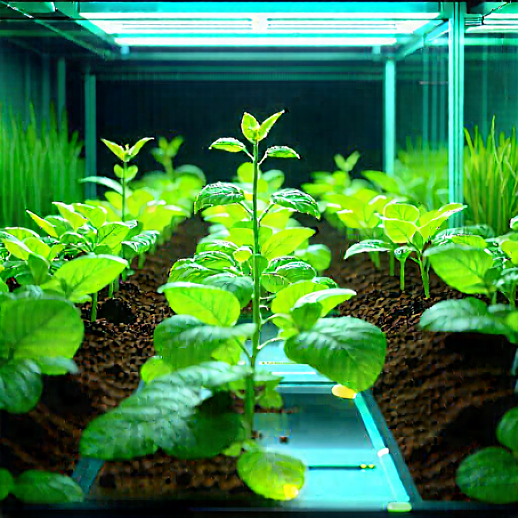 Agricultural technology in research center