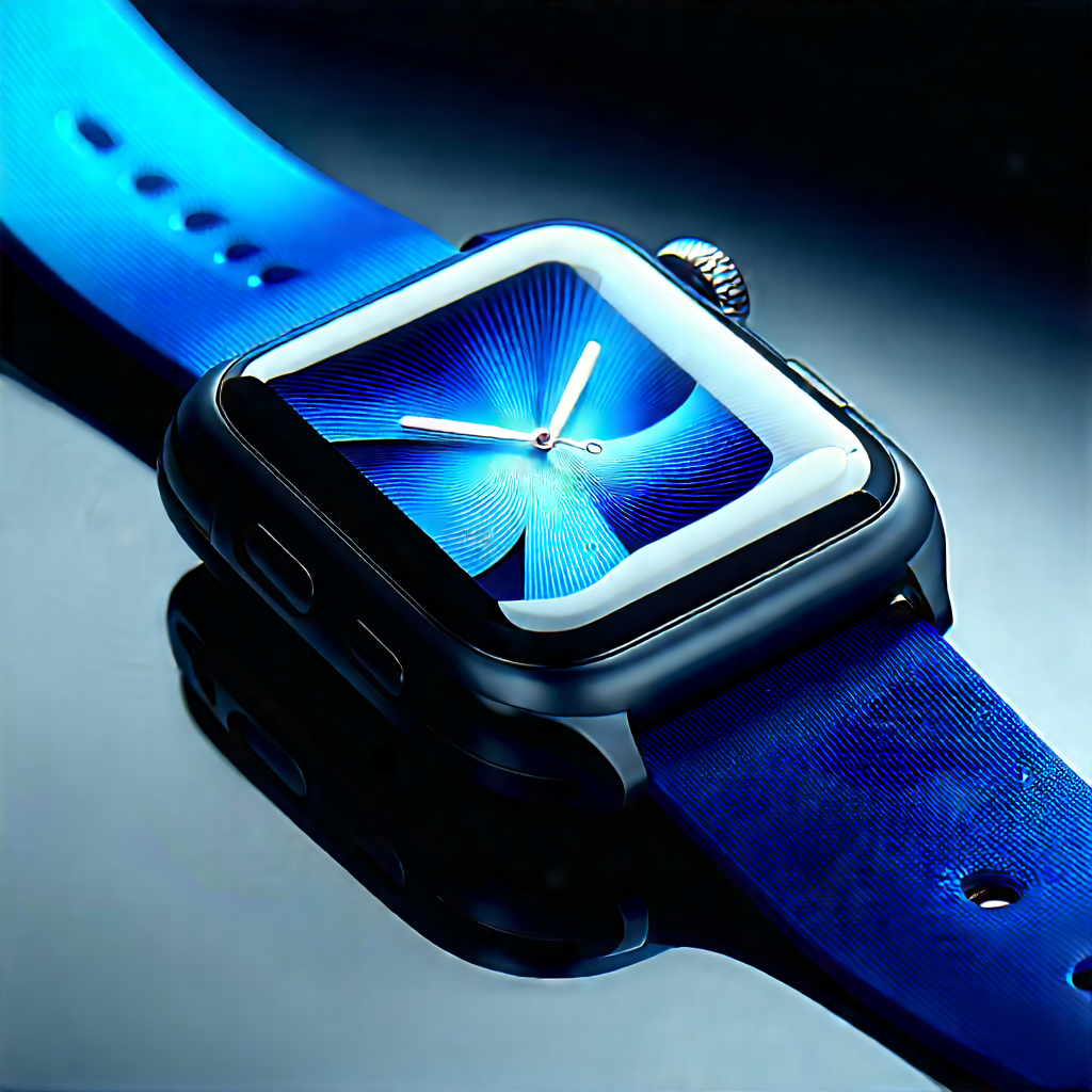 Smart watch with (digital:1.23) artwork