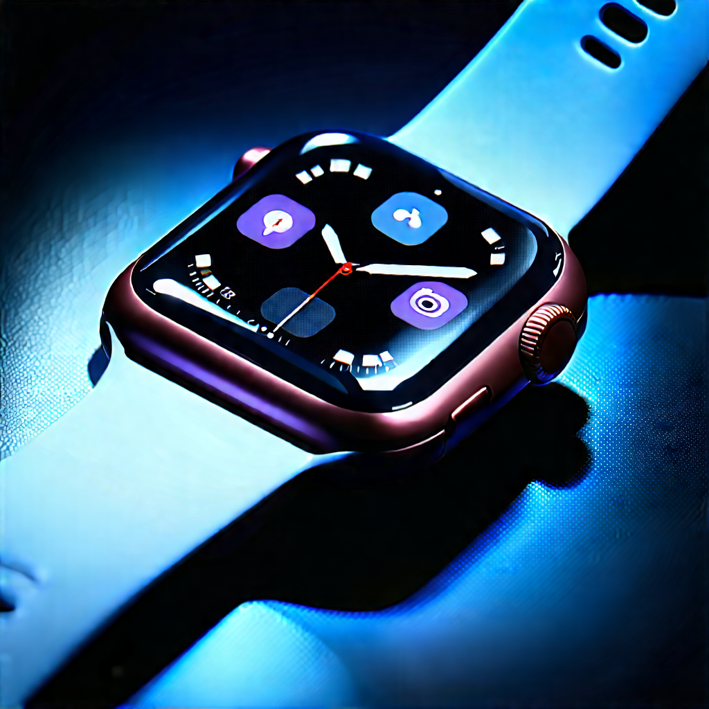Smart Watch With User Interface With Watch Displayed
