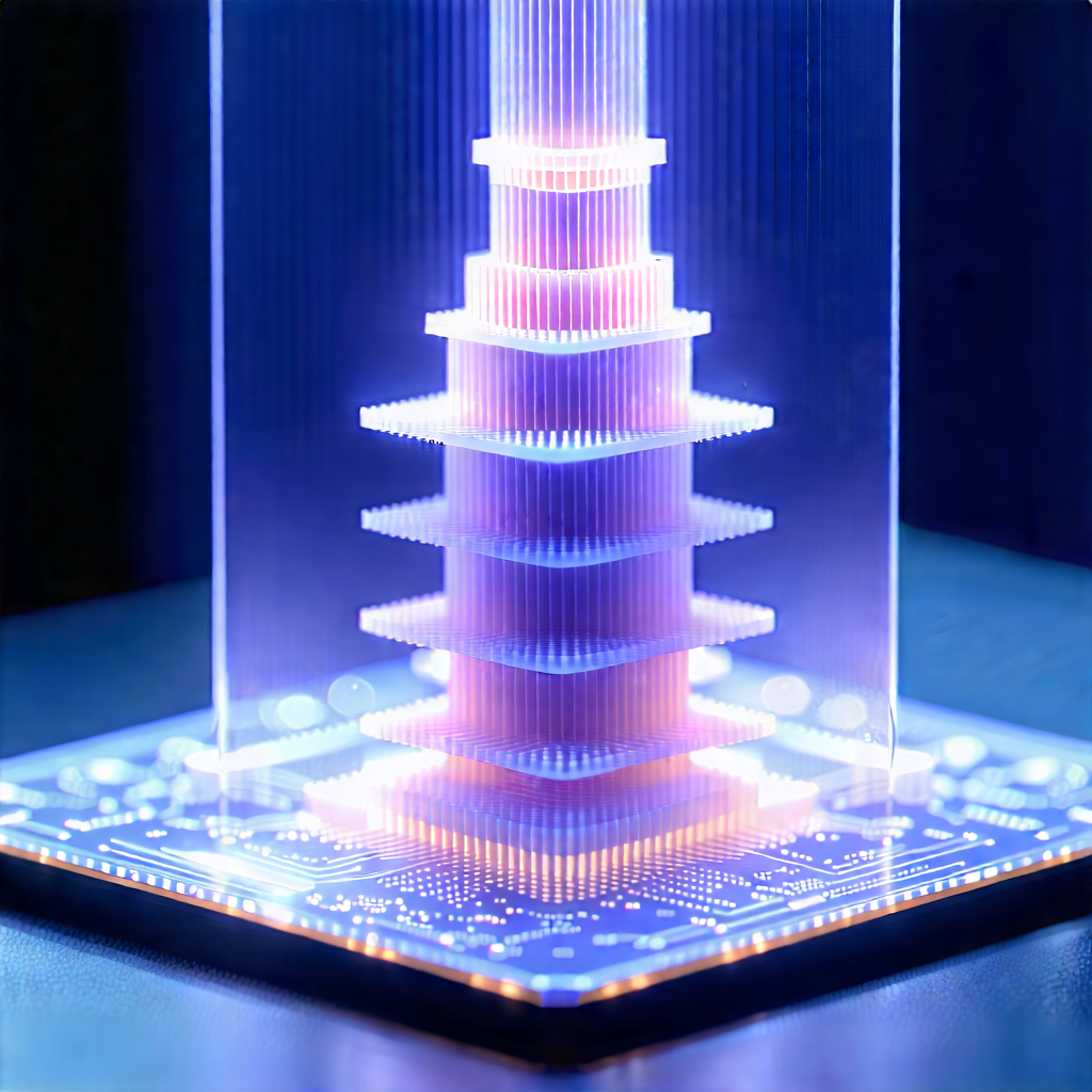 3d Printer With Holographic Projection With Tall, Multi-layered