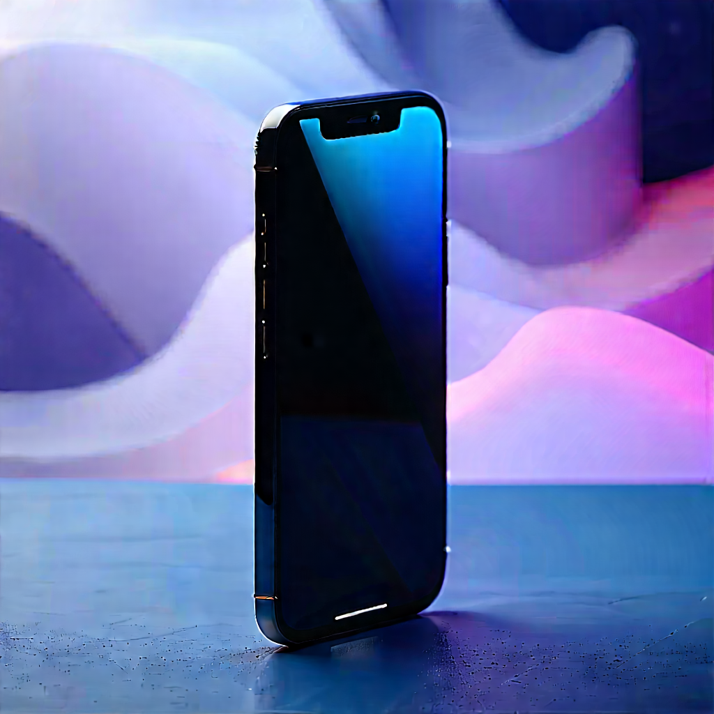 Smartphone With Streaming Content With Black Iphone