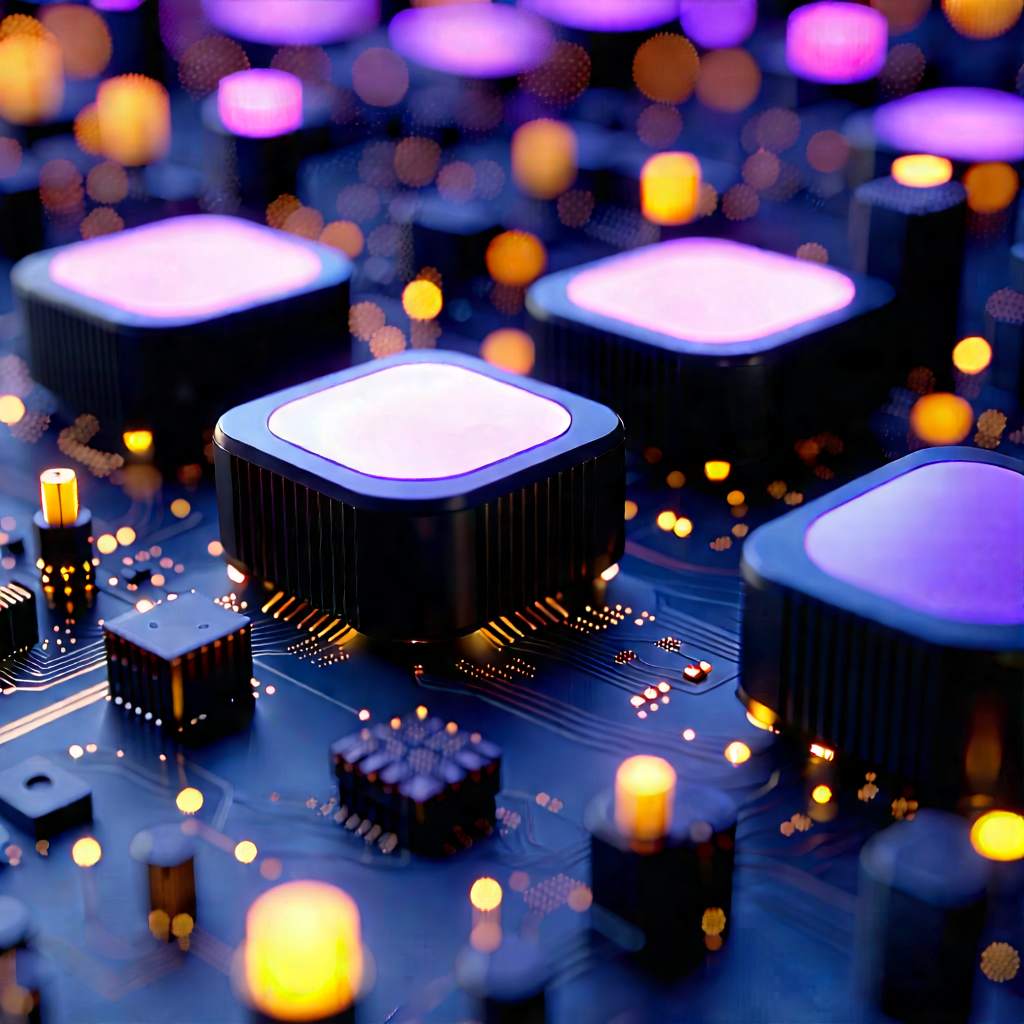 Close-up of sensor array