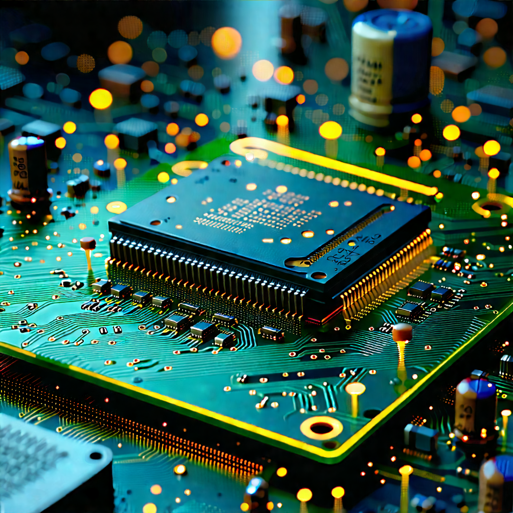Circuit board with digital particles