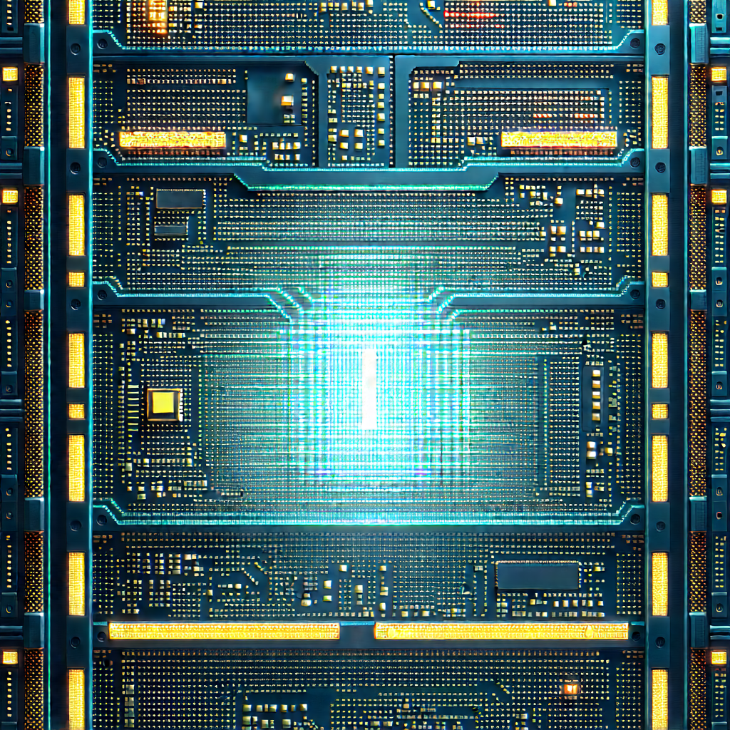 Close-up of sensor array