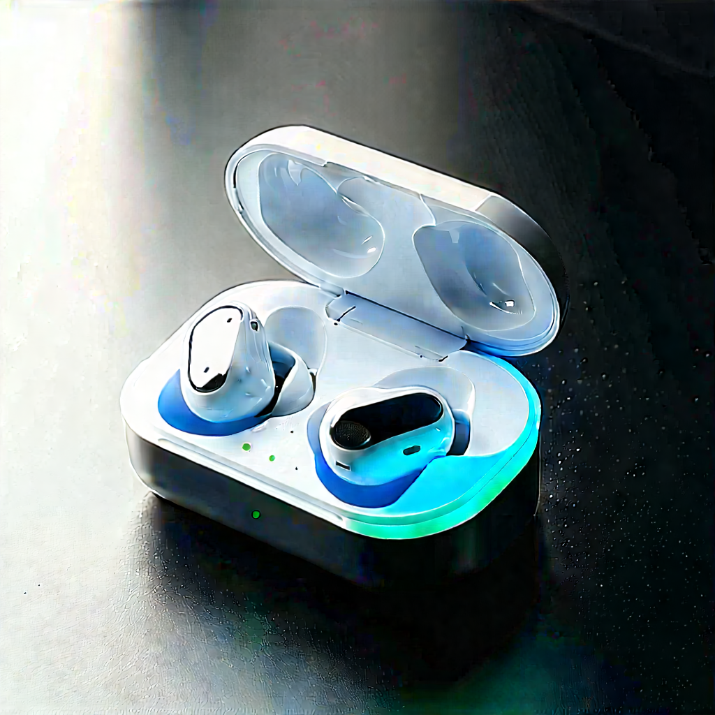 Wireless earbuds with holographic display