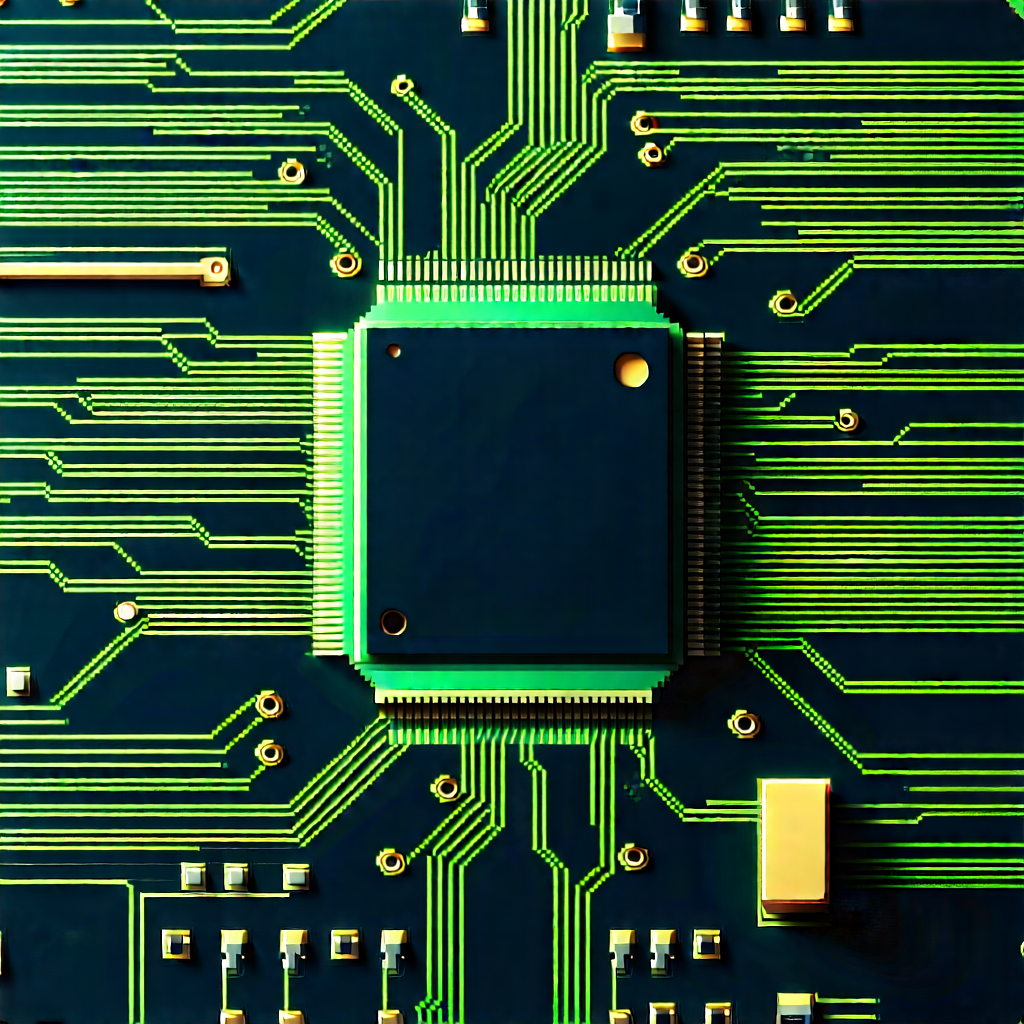 Close-up of electronic circuit