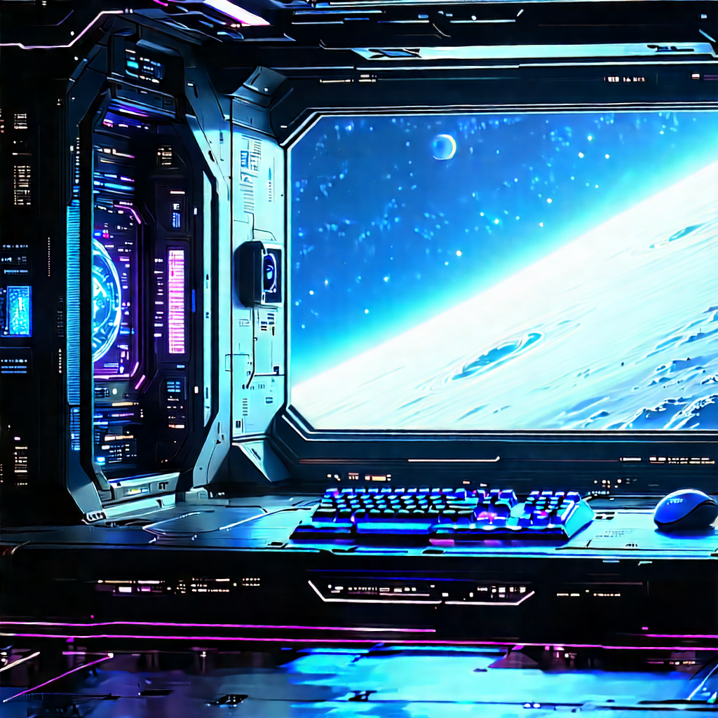 (futuristic:1.41) digital workspace