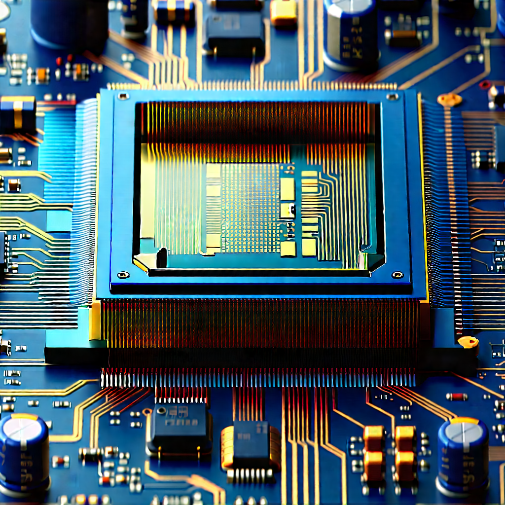 Close-up of microprocessor