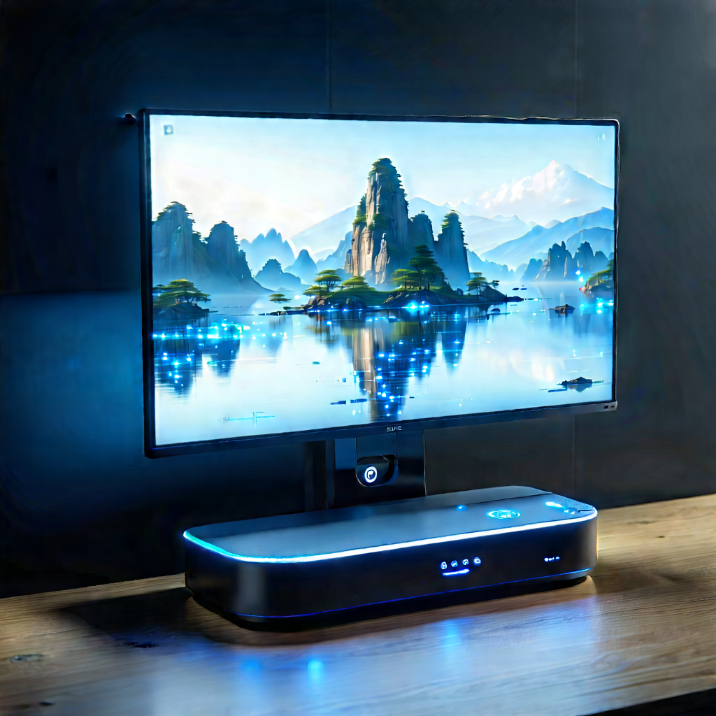 Smart Home Device With Holographic Display With Large Flat