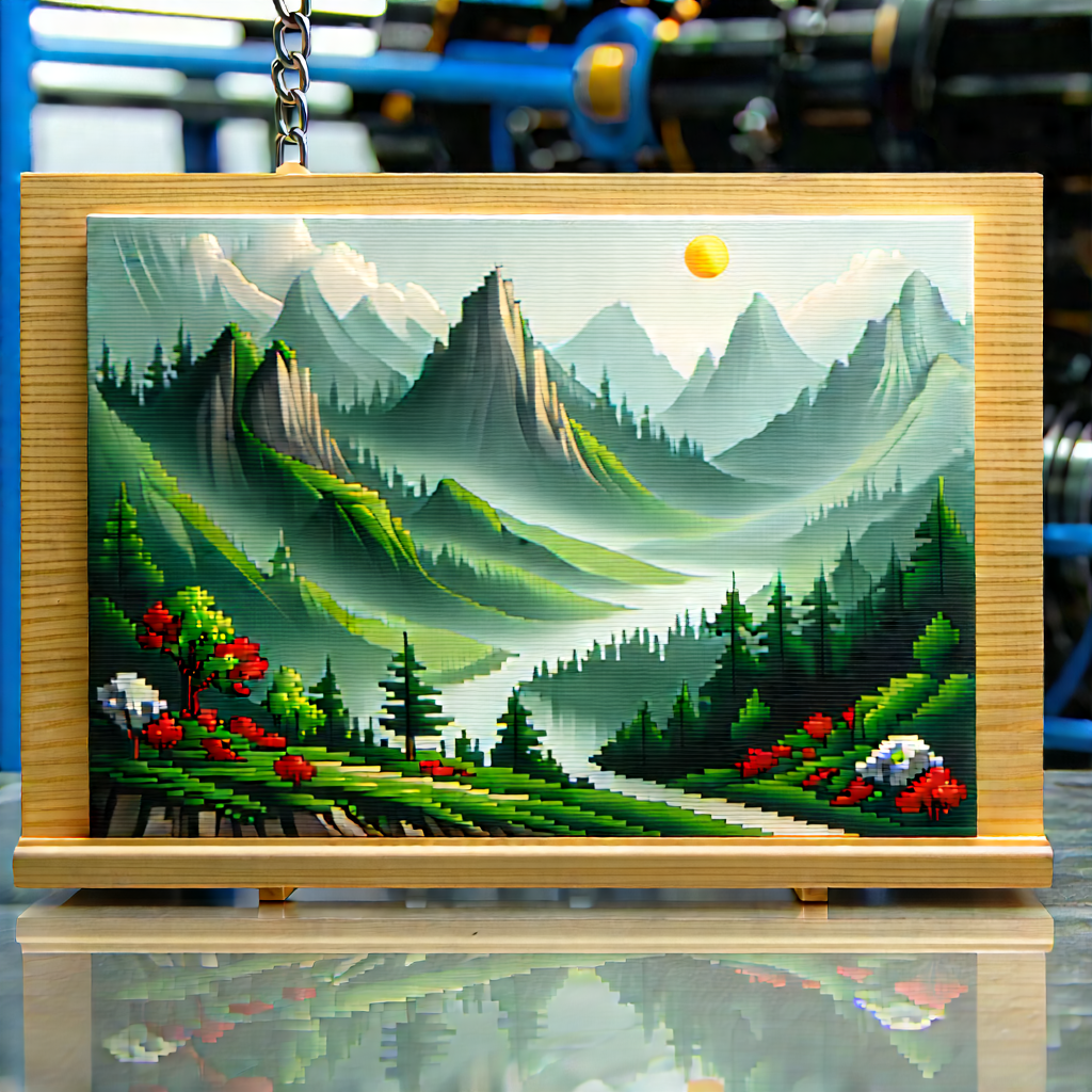 Educational Technology In Manufacturing Facility With Beautiful Painting