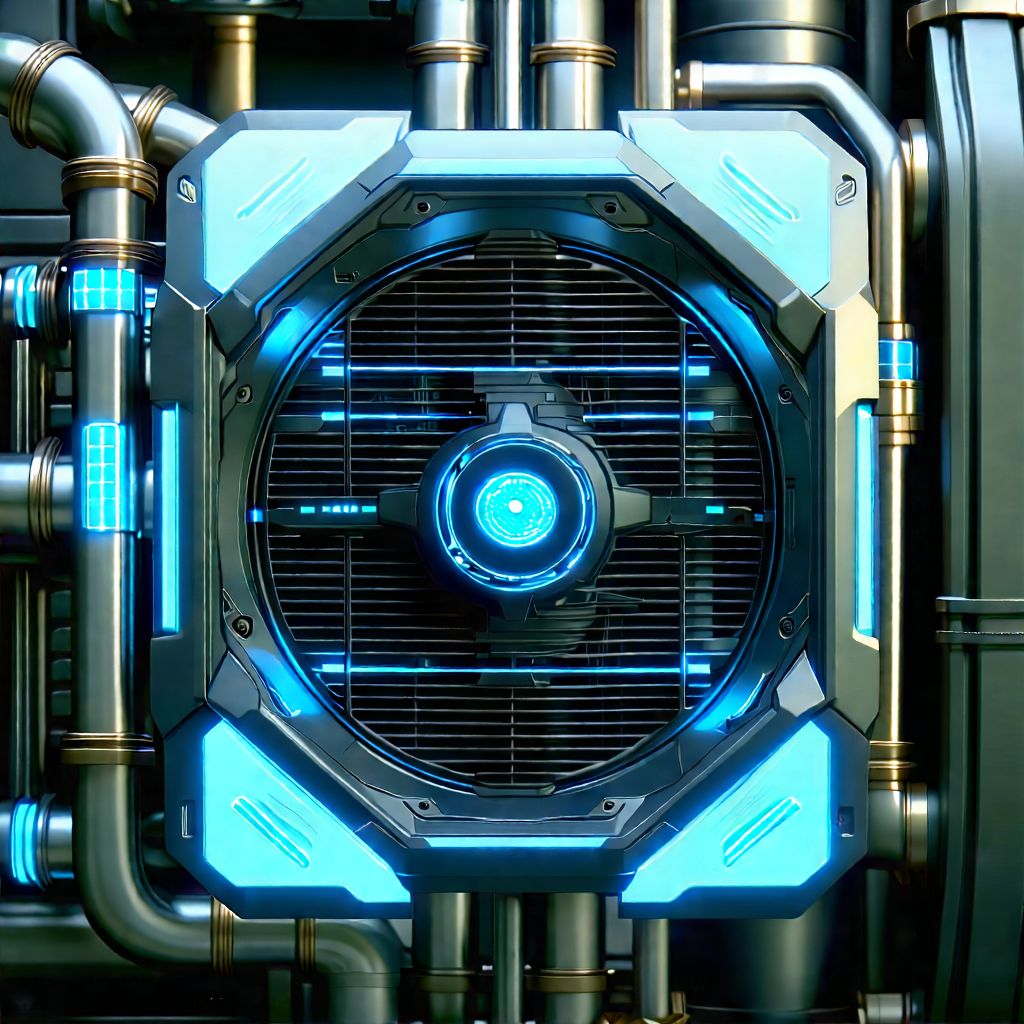 Close-up of cooling system