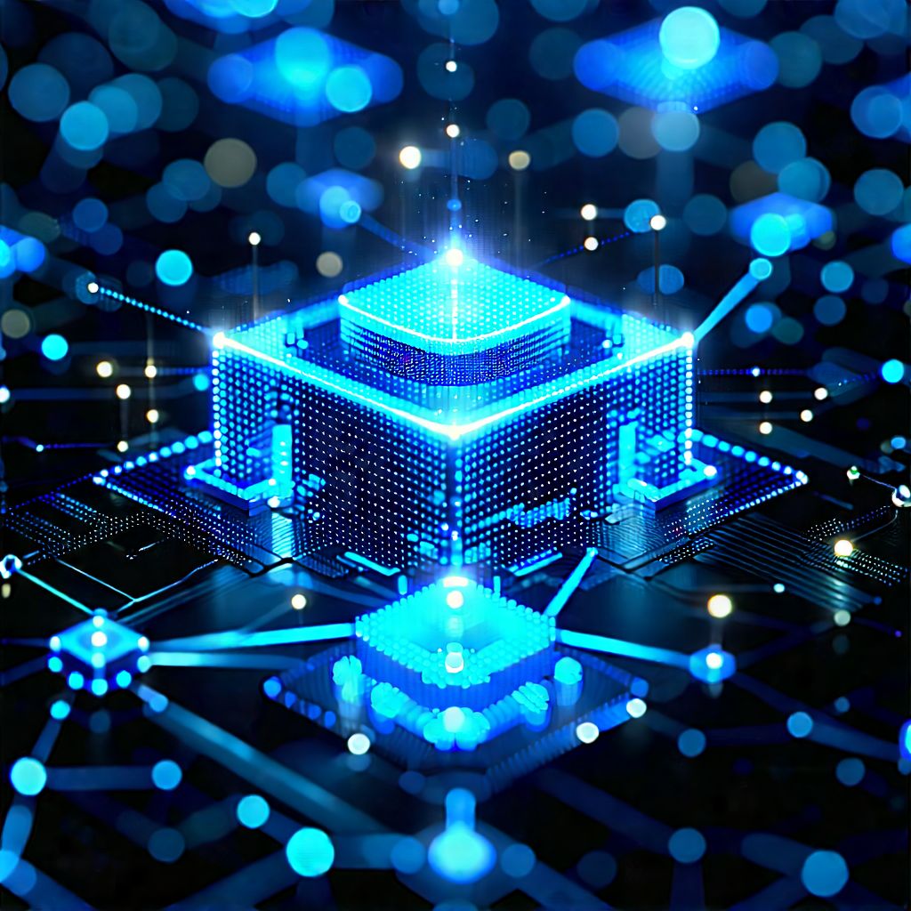 Blockchain Network Visualization With Image, There