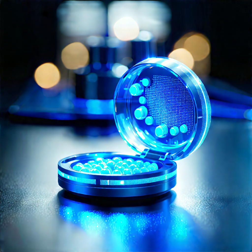 Innovative Medical Technology Design With Blue Light-up