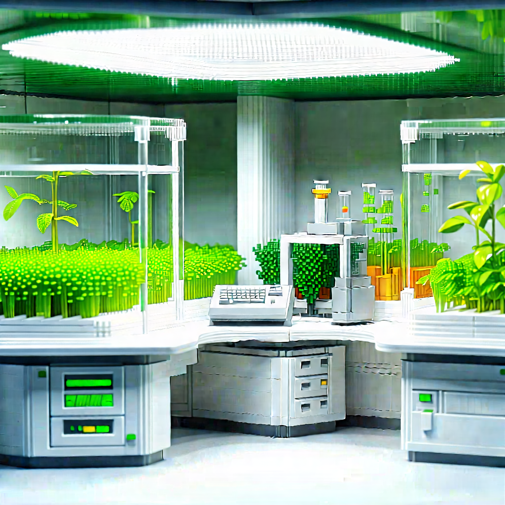Agricultural Technology In Modern Laboratory With Image, There