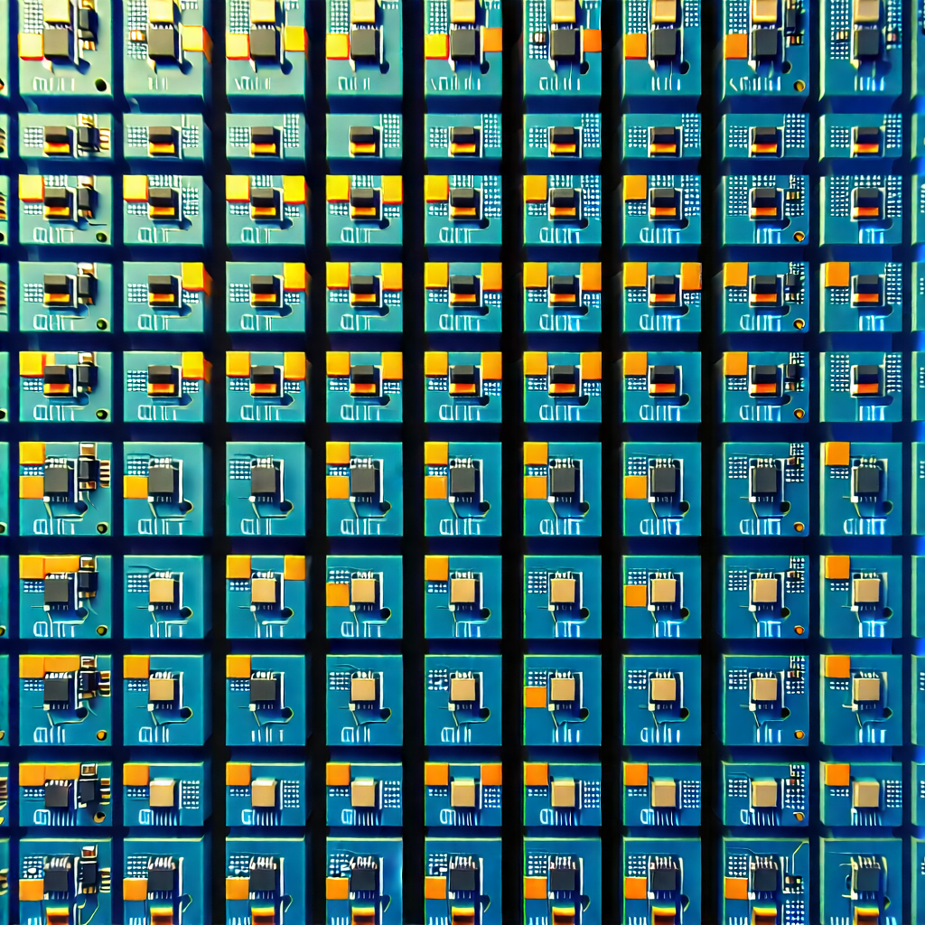 Close-up of sensor array