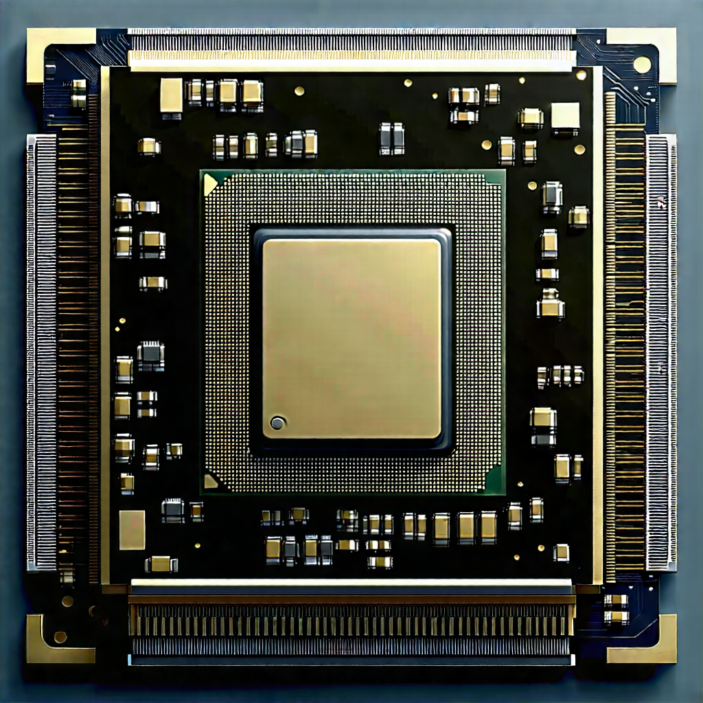 Close-up of microprocessor