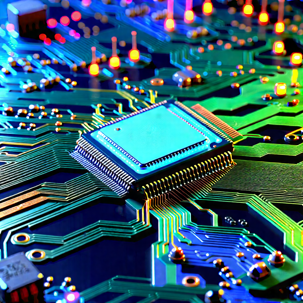 Close-up of electronic circuit