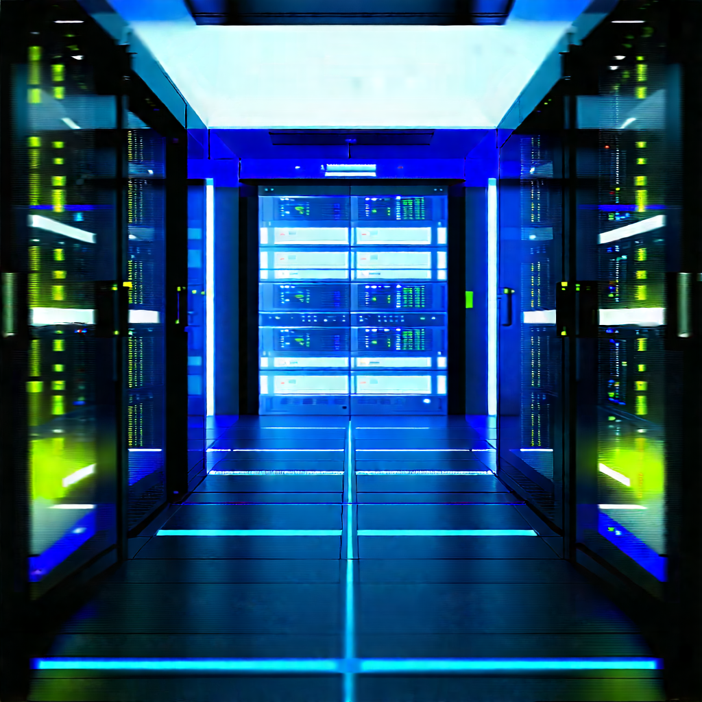 Futuristic server room